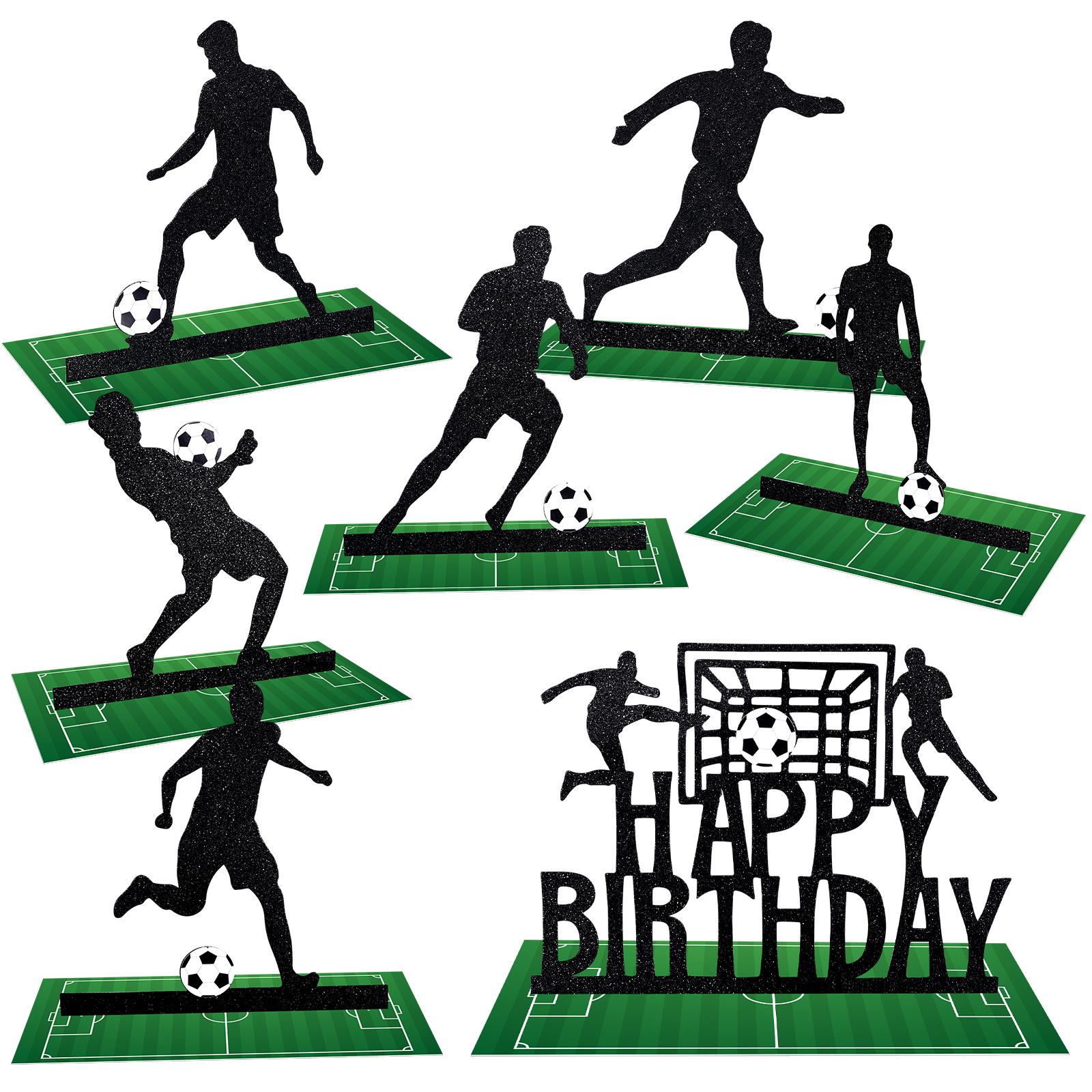 13 Pcs Soccer Party Table Decorations Soccer Table Centerpieces Paper Soccer Player Silhouette Birthday Party Table Signs Soccer чорний
13 Pcs Soccer Party Table Decorations Soccer Table Centerpieces Paper Soccer Player Silhouette Birthday Party Table Signs Soccer чорний
