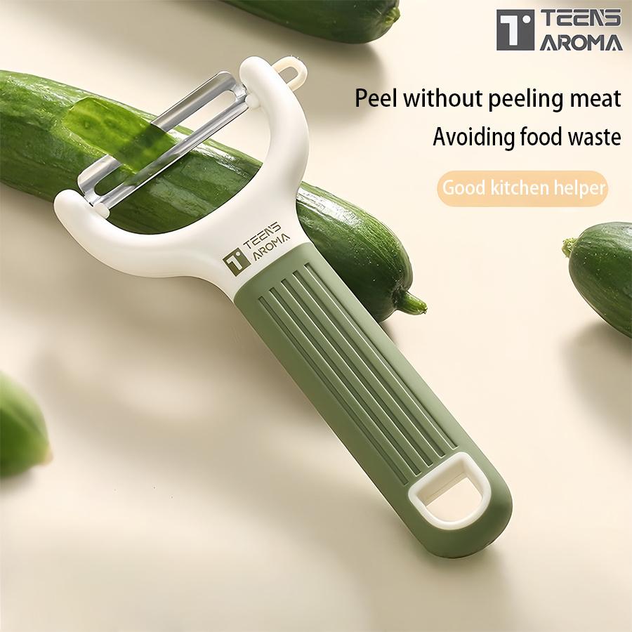 Stainless Steel Powerful Peeler - Features a One-Button Sharp Blade, Suitable for Vegetables, Fruits, And Cheese, with an Ergonomic Handle High Quality Melon Scraper-Green
Stainless Steel Powerful Peeler - Features a One-Button Sharp Blade, Suitable for Vegetables, Fruits, And Cheese, with an Ergonomic Handle High Quality Melon Scraper-Green