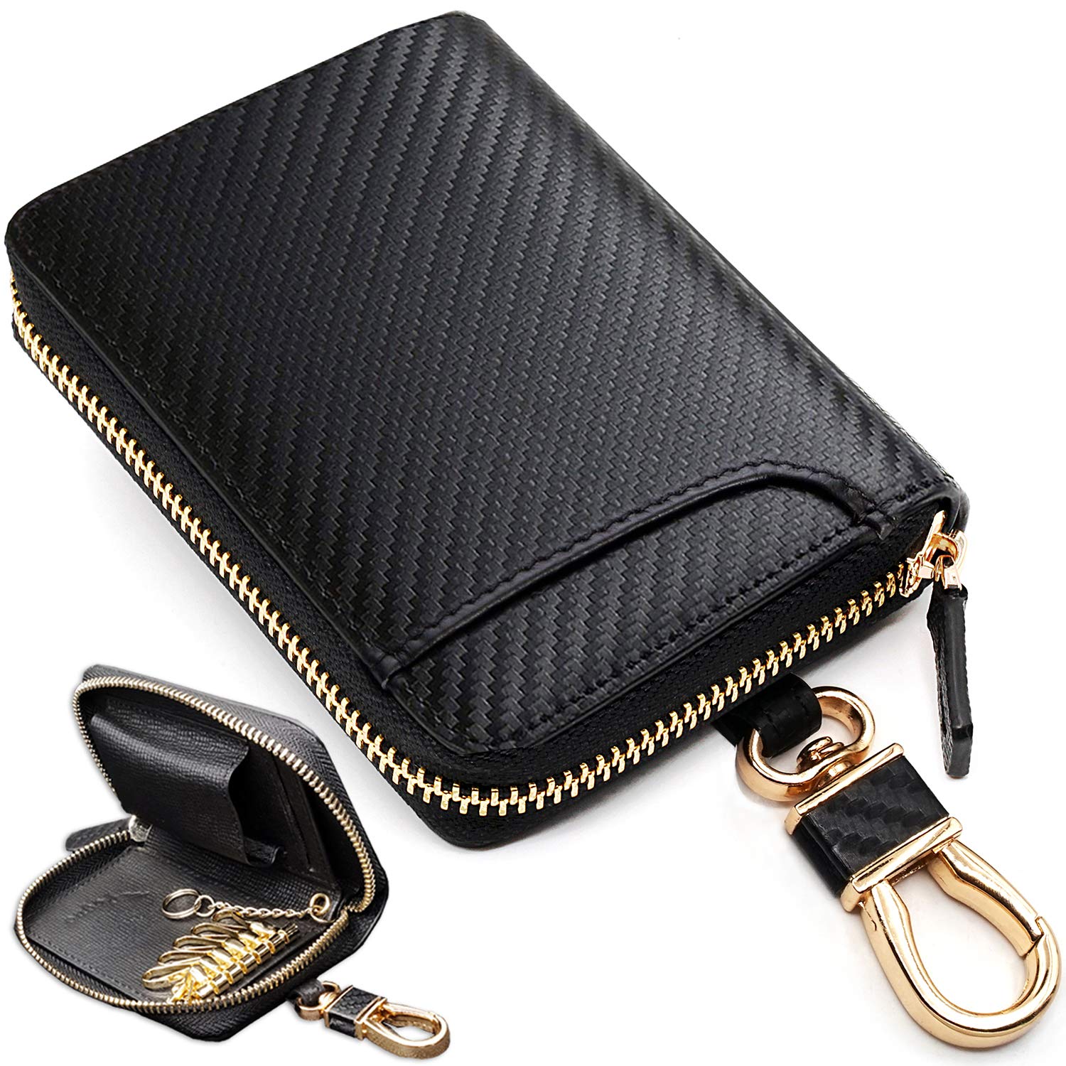 PEYNE Genuine Leather Smart Key Case Carbon Card Large Coin Purse Carbon Embossed Calfskin Men s - Fiber, Slots, Capacity, (Outer Black, Interior чорний
PEYNE Genuine Leather Smart Key Case Carbon Card Large Coin Purse Carbon Embossed Calfskin Men s - Fiber, Slots, Capacity, (Outer Black, Interior чорний