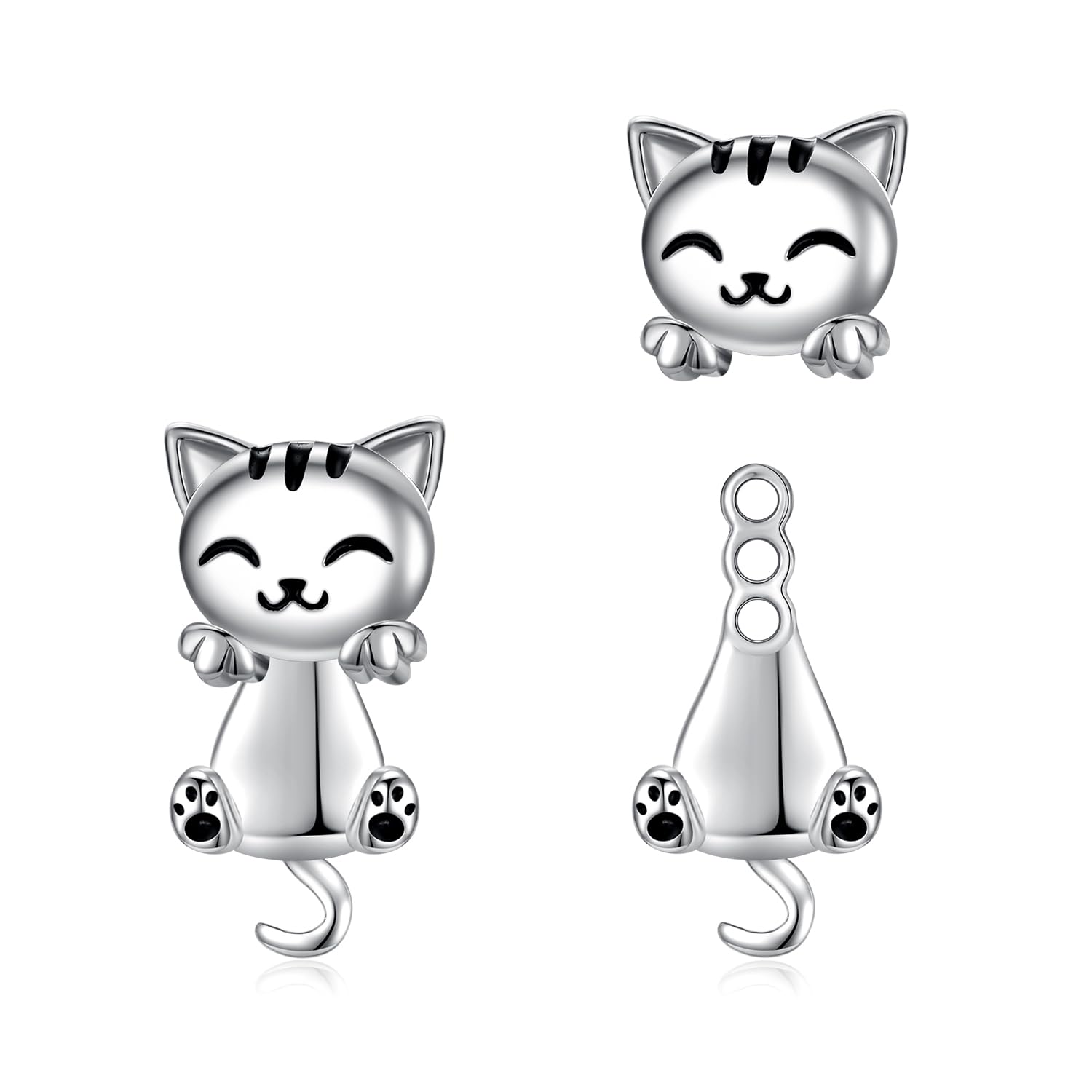 StoryMidir Котячий пусет 925 окрема голова і смішна мила тварина тварина платина подарунок на Білу річницю Сережки, 2-стороння, 3-рівневе регулювання, срібло,
StoryMidir Котячий пусет 925 окрема голова і смішна мила тварина тварина платина подарунок на Білу річницю Сережки, 2-стороння, 3-рівневе регулювання, срібло,