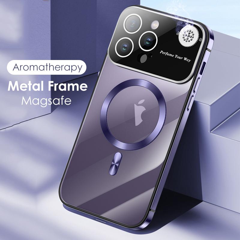 Роскошный чехол для телефона Magsafe с магнитной металлической рамкой для iPhone 15 14 13 Pro Max, полная защита объектива, прозрачный чехол для ароматерапии
Роскошный чехол для телефона Magsafe с магнитной металлической рамкой для iPhone 15 14 13 Pro Max, полная защита объектива, прозрачный чехол для ароматерапии