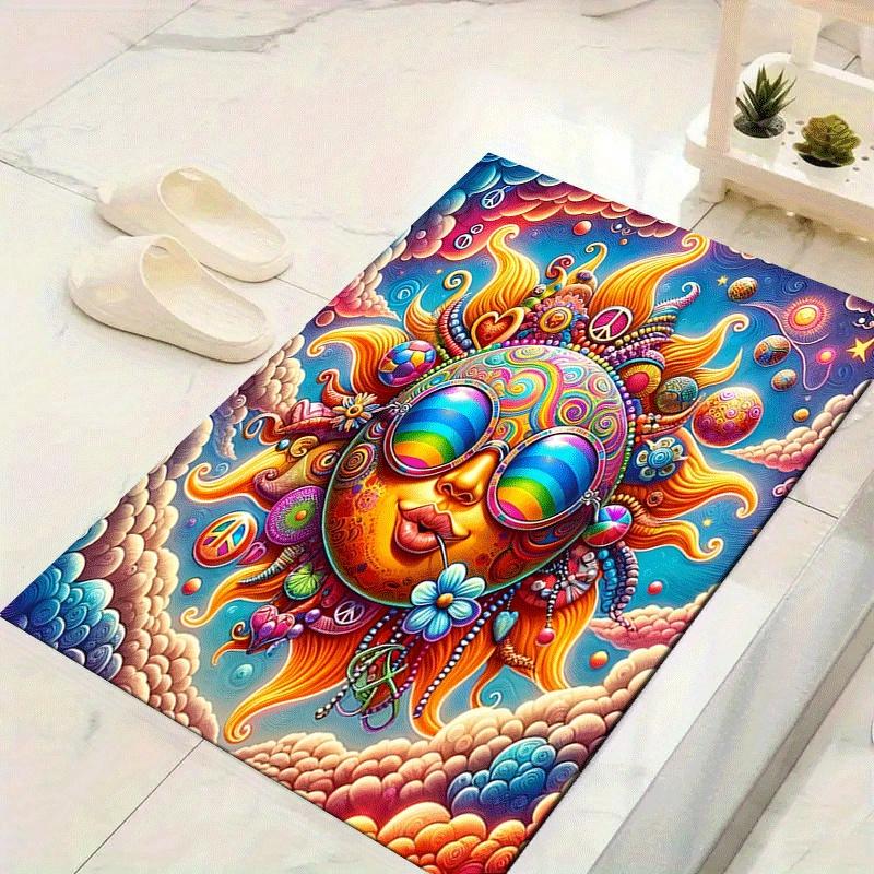 1pc Sun wearing sunglasses Print, Design Indoor Area Rug - Soft, Anti-Slip, and Durable Gaming Room Decor for Bedroom, Living Room 60cm by 90cm
1pc Sun wearing sunglasses Print, Design Indoor Area Rug - Soft, Anti-Slip, and Durable Gaming Room Decor for Bedroom, Living Room 60cm by 90cm
