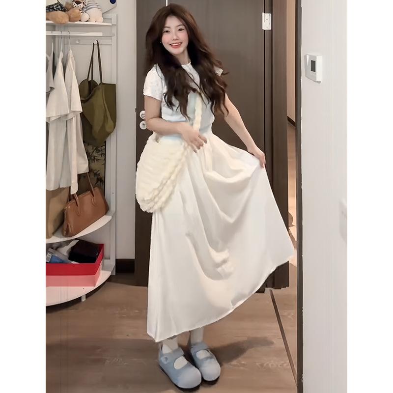 White Skirt for Women In Summer New High-waisted Slim A-line Skirt Korean Gentle Mid-length Pleated Skirt S
White Skirt for Women In Summer New High-waisted Slim A-line Skirt Korean Gentle Mid-length Pleated Skirt S