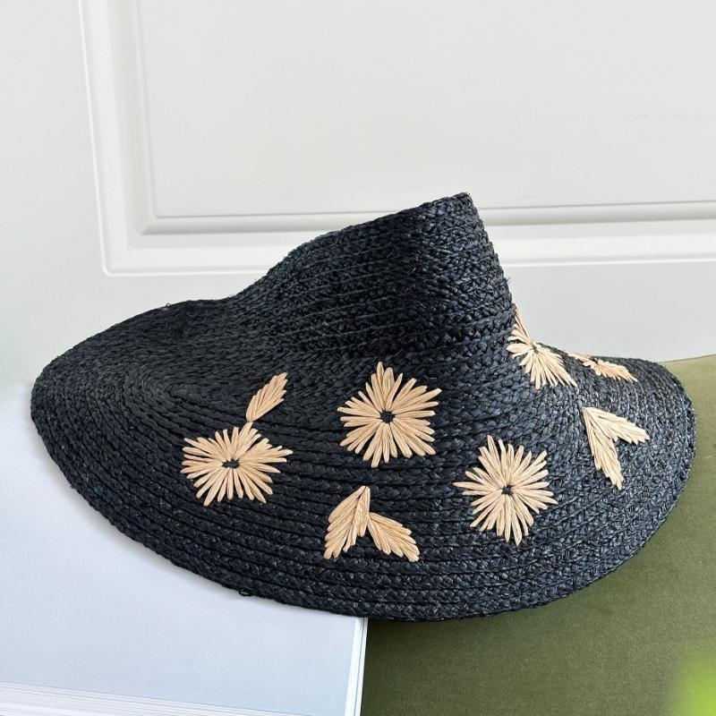 Women Raffia Straw Sun Visor Hat Wide Brim UV Protection Floral Crochet French Vacation Beach Hat чорний
Women Raffia Straw Sun Visor Hat Wide Brim UV Protection Floral Crochet French Vacation Beach Hat чорний