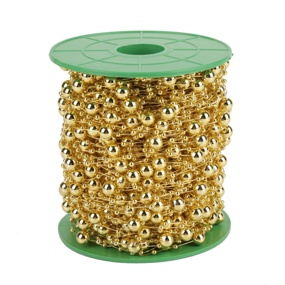 60 м рулон гальванизированных жемчужных бусин из проволоки гирлянда струна DIY свадебное украшение 3 мм+8 мм(золотой)
60 м рулон гальванизированных жемчужных бусин из проволоки гирлянда струна DIY свадебное украшение 3 мм+8 мм(золотой)