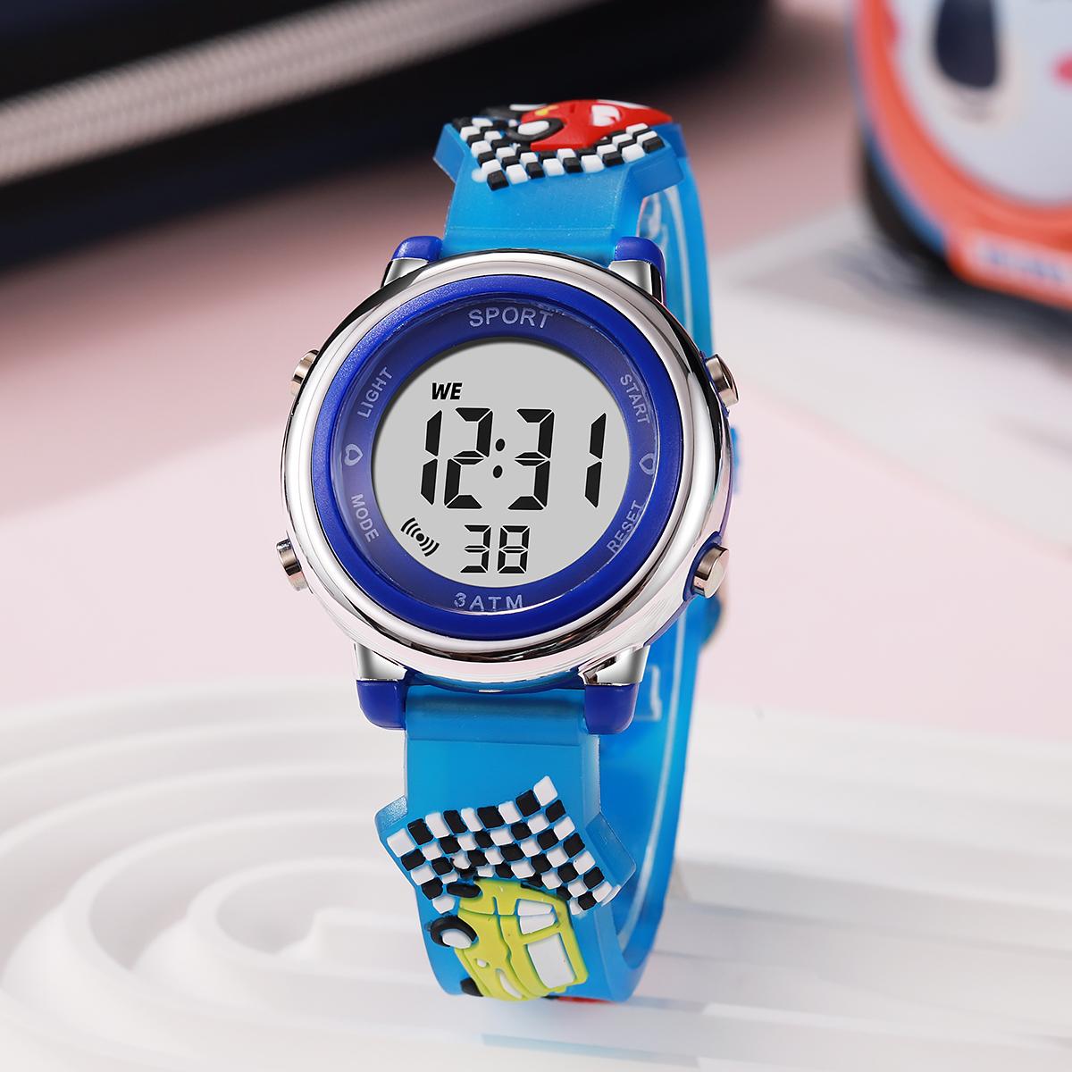 Cartoon fashion car pattern electronic watch, suitable for Christmas, Halloween holiday gift синий
Cartoon fashion car pattern electronic watch, suitable for Christmas, Halloween holiday gift синий