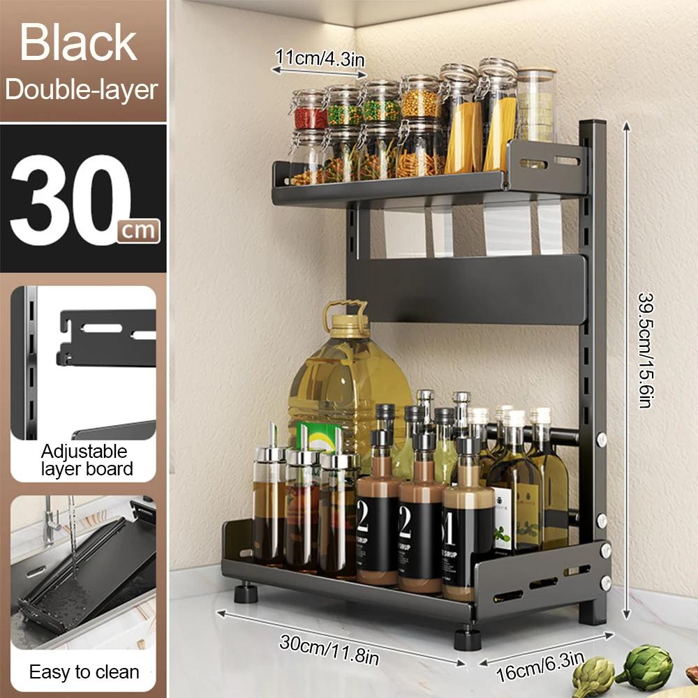 2-3 Tier Height-Adjustable Vertical Spice Rack Rustproof Metal Spice Storage Rack Kitchen Storage Rack And Decorative Piece XL
2-3 Tier Height-Adjustable Vertical Spice Rack Rustproof Metal Spice Storage Rack Kitchen Storage Rack And Decorative Piece XL