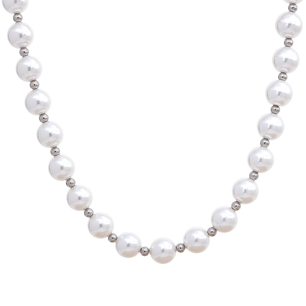 Yhpup Highlight Imitation Pearls No Peeling Beads Chain Handmade Waterproof Chic Necklace Stainless Steel Basic Fashion Jewelry
Yhpup Highlight Imitation Pearls No Peeling Beads Chain Handmade Waterproof Chic Necklace Stainless Steel Basic Fashion Jewelry