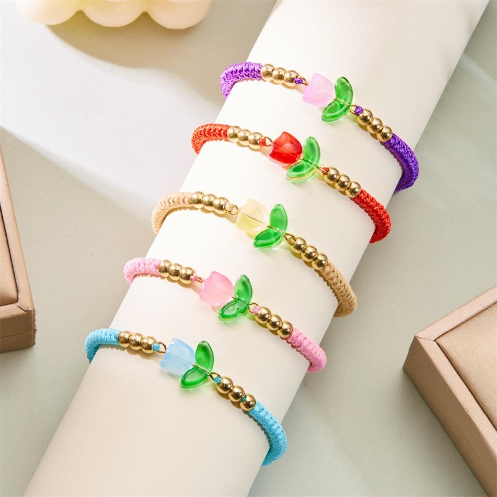 Resin Tulip Bracelet Braided Rope Women Hand Ring Creative Adjustable Charm Bracelet Girls фиолетовый
Resin Tulip Bracelet Braided Rope Women Hand Ring Creative Adjustable Charm Bracelet Girls фиолетовый