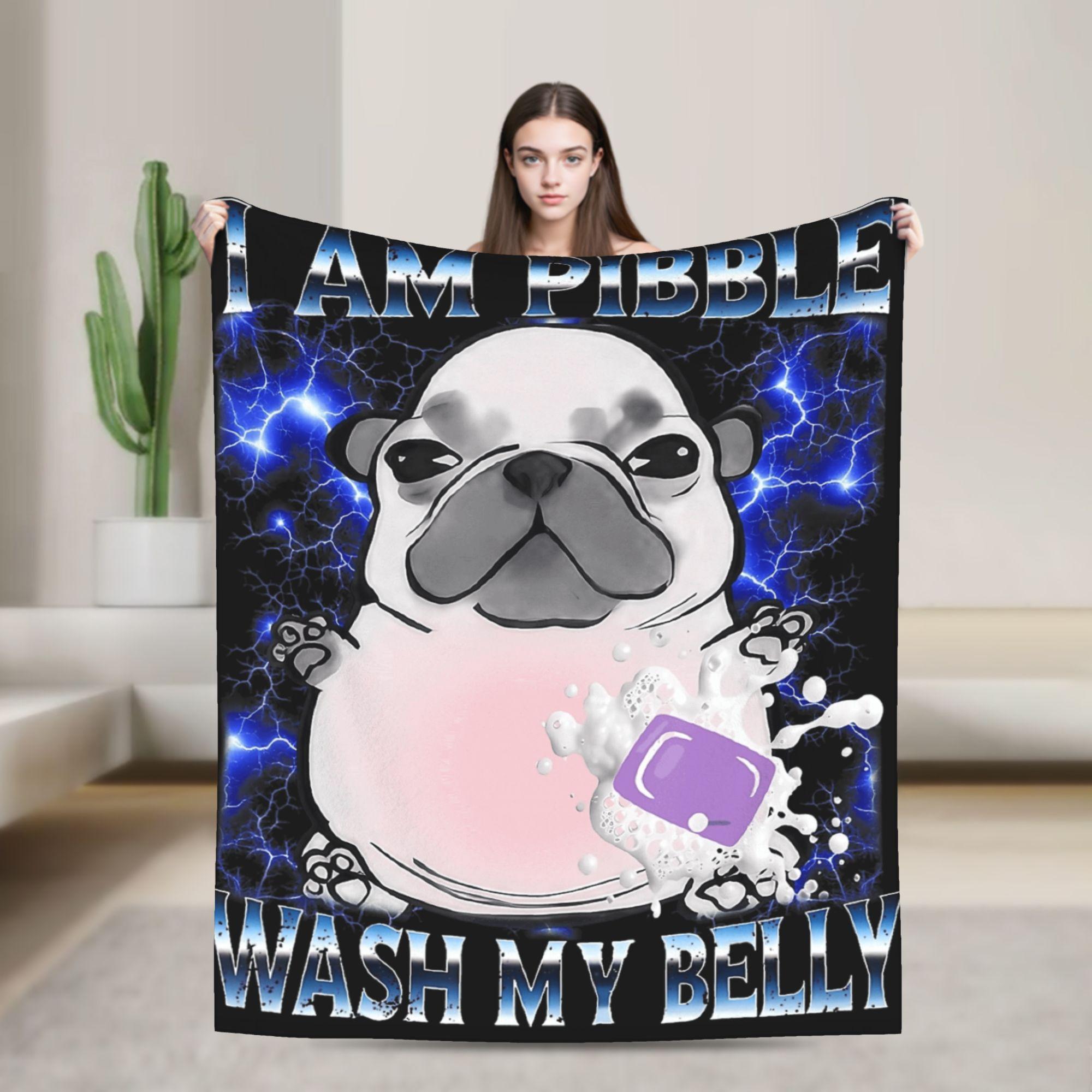 Funny I am Pibble Dog Puppy Warm Soft Blanket Child Plush Throw Blanket Pattern Couch Chair Flannel Bedspread Sofa Bed Cover 75x90cm
Funny I am Pibble Dog Puppy Warm Soft Blanket Child Plush Throw Blanket Pattern Couch Chair Flannel Bedspread Sofa Bed Cover 75x90cm