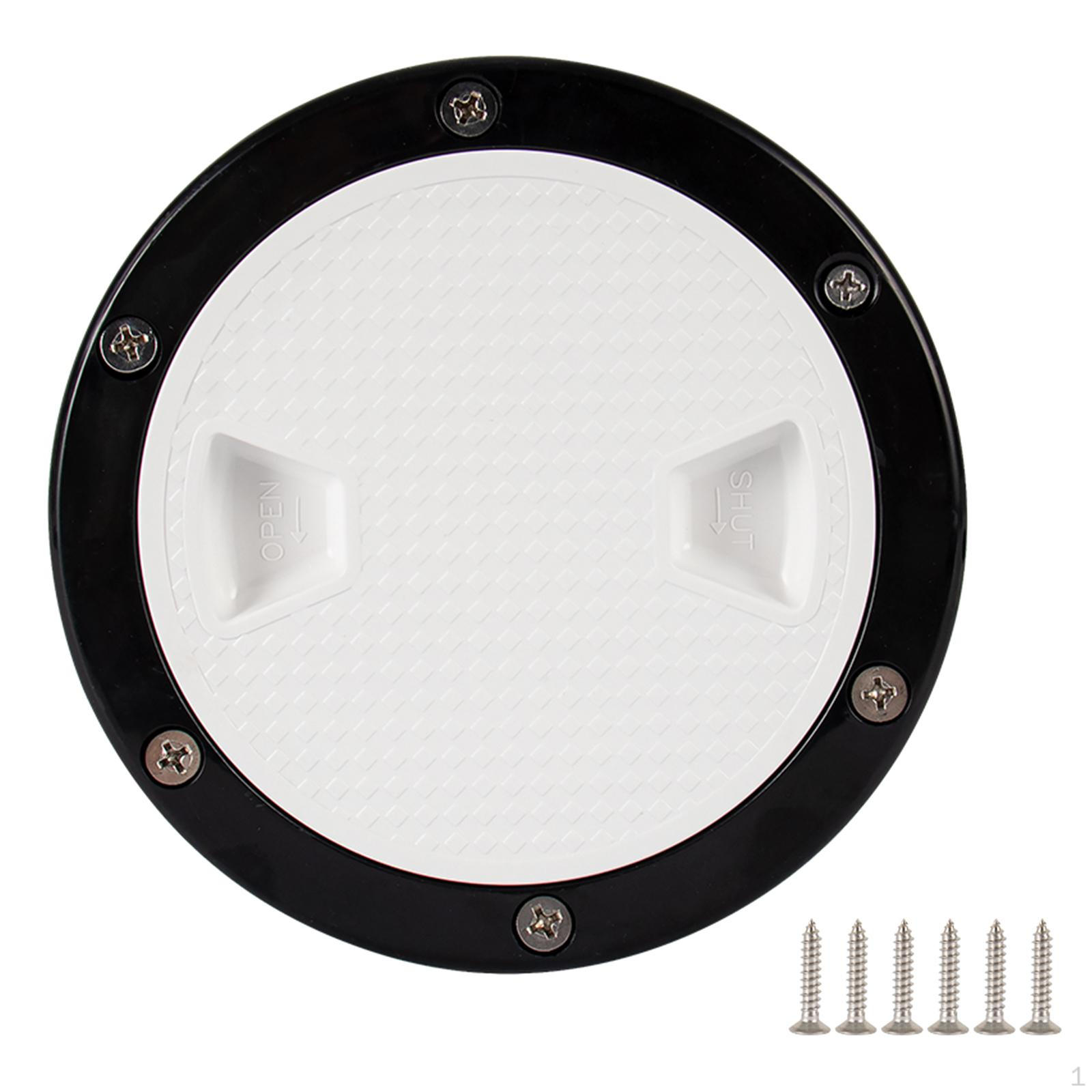 Boat Yacht Hatch Marine Access Detachable Cover Round Anti Slip Surface Sturdy with Mounting 4inch Black Edge
Boat Yacht Hatch Marine Access Detachable Cover Round Anti Slip Surface Sturdy with Mounting 4inch Black Edge