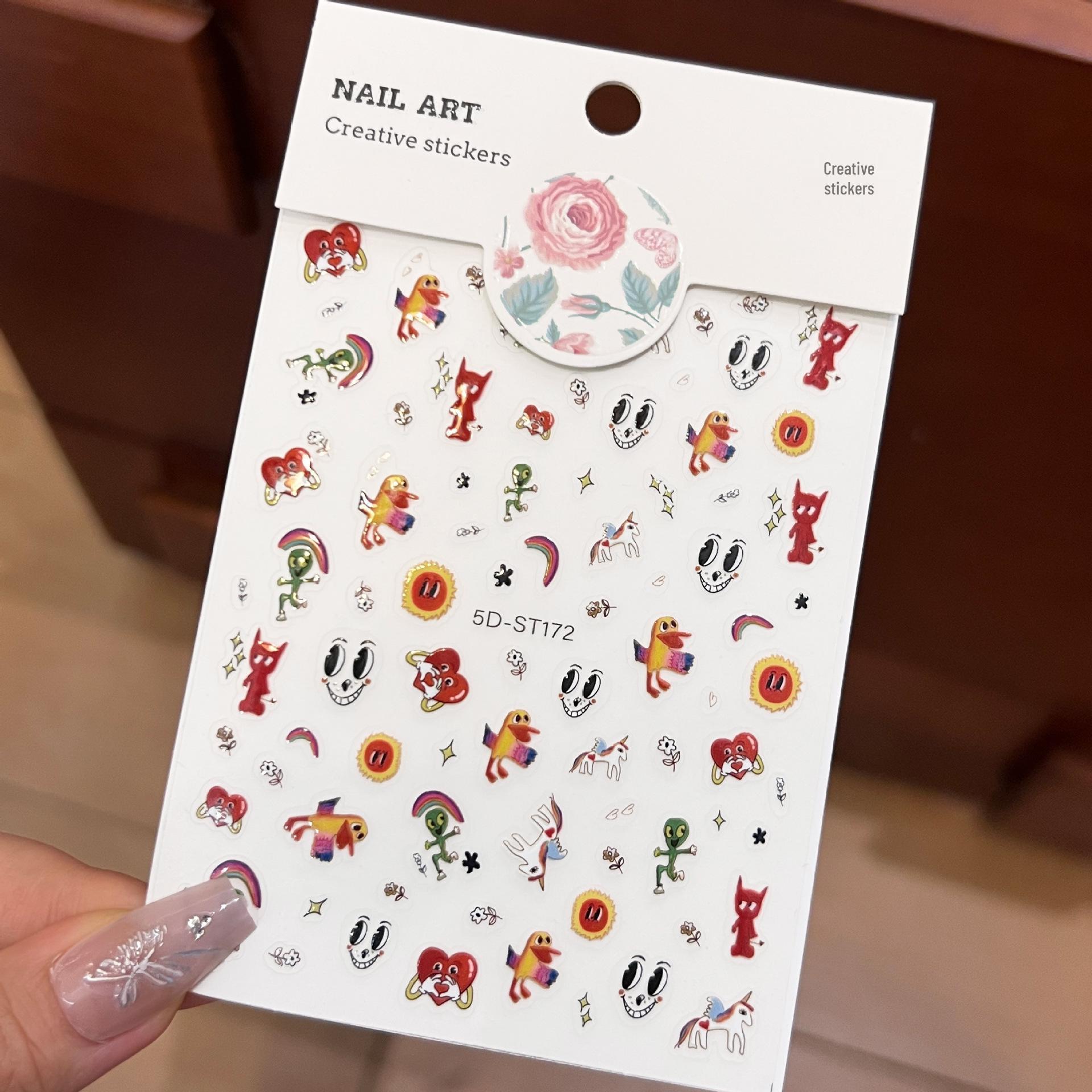 3D My Little Pony Rainbow Nail Stickers - Non-Curling, Cartoon Design, European & American Style
3D My Little Pony Rainbow Nail Stickers - Non-Curling, Cartoon Design, European & American Style