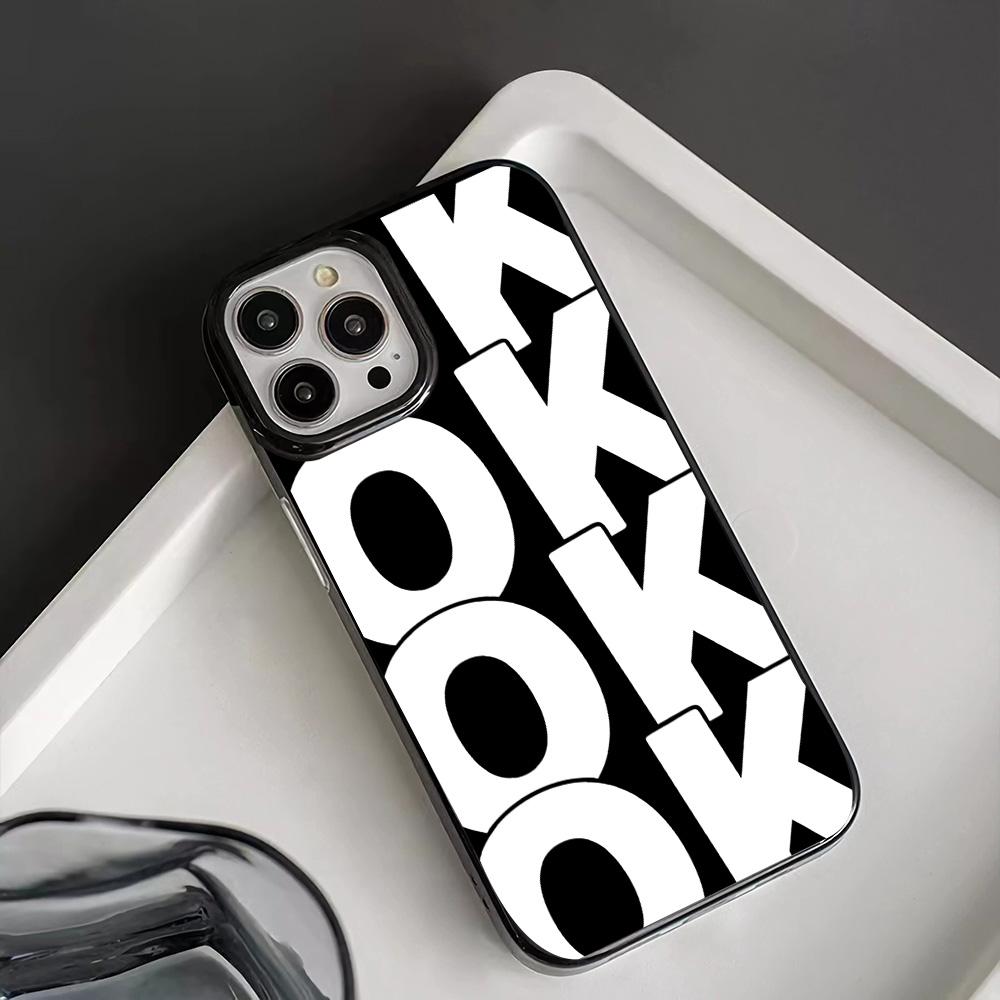 Fashion OK Letter Phone Case for iPhone 17 16 15 14 13 12 11 7 8 Plus Pro Max X XS 8 Pink Black Soft TPU Cover Funda Capa Coque iPhone 16 чорний
Fashion OK Letter Phone Case for iPhone 17 16 15 14 13 12 11 7 8 Plus Pro Max X XS 8 Pink Black Soft TPU Cover Funda Capa Coque iPhone 16 чорний