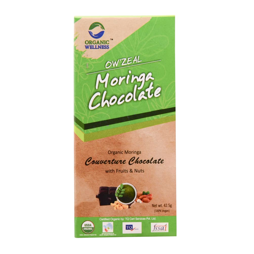 Шоколад с Морингой (42.5 г), Moringa Chocolate, Organic Wellness
Шоколад с Морингой (42.5 г), Moringa Chocolate, Organic Wellness