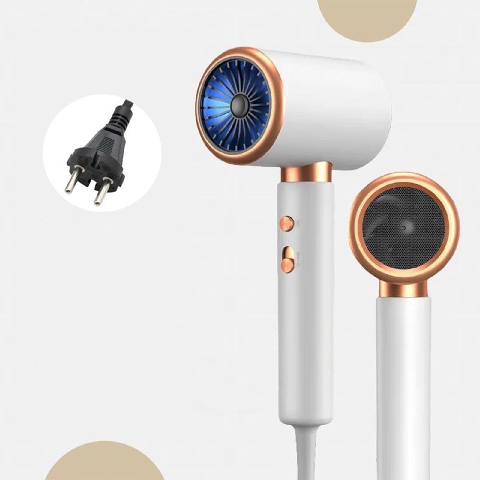 Hair dryer for home use with negative ions for hair care, strong wind, hot and cold, no hair damage white EU plug
Hair dryer for home use with negative ions for hair care, strong wind, hot and cold, no hair damage white EU plug