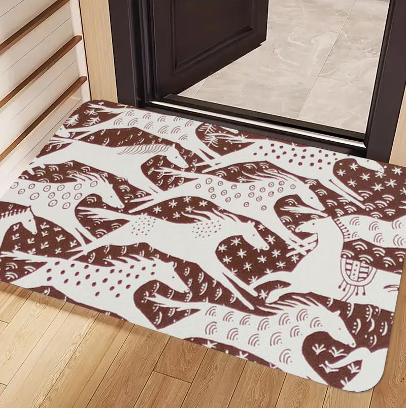 Nordic Horse Style Animals Doormat Carpet Rug Home Decoration Colorful Silhouette Pattern Design Non-Slip Floor Mat 40cm x 60cm
Nordic Horse Style Animals Doormat Carpet Rug Home Decoration Colorful Silhouette Pattern Design Non-Slip Floor Mat 40cm x 60cm