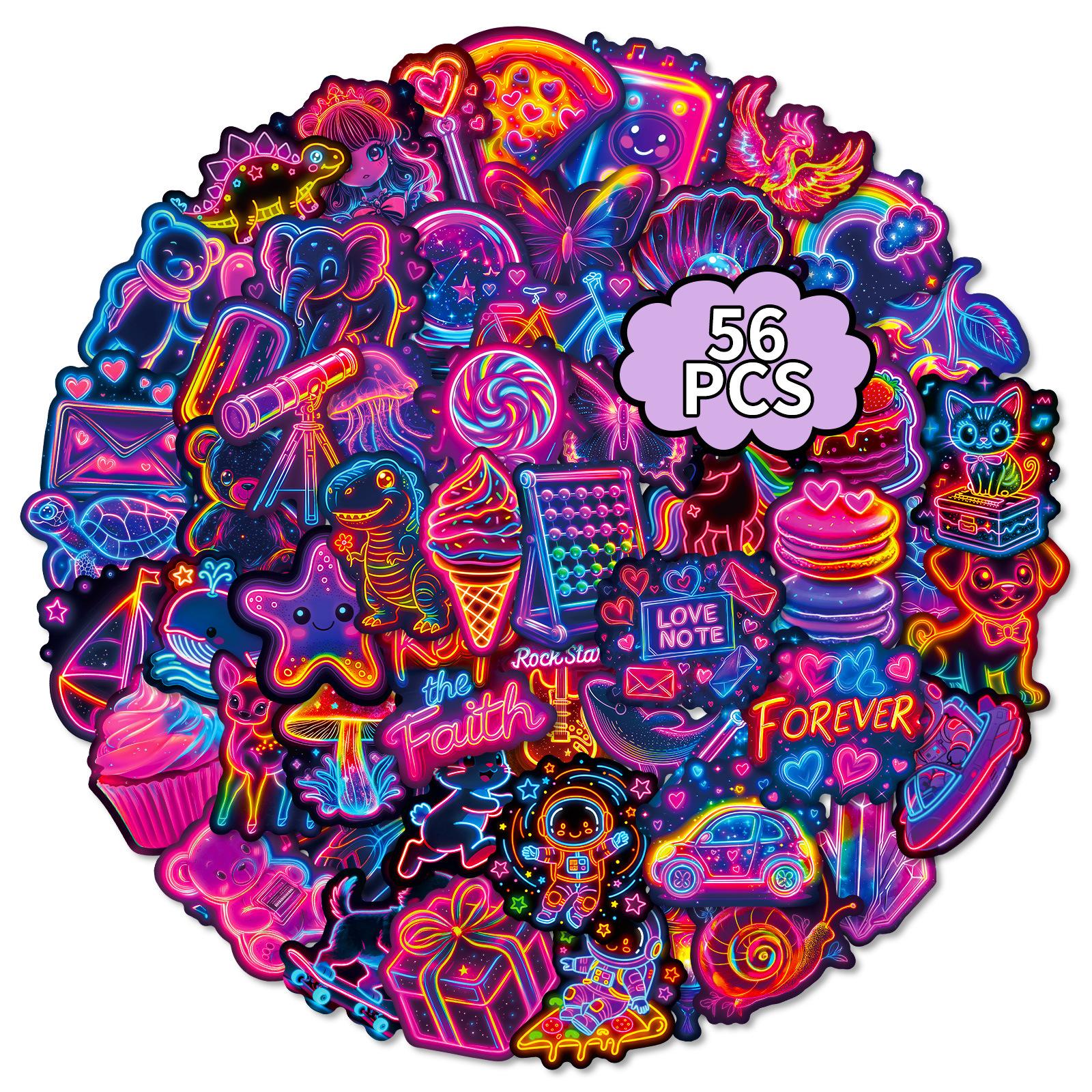 56 Creative Cartoons Neon Mix And Match Graffiti Stickers Trend Motorcycle Luggage Decorative Stickers
56 Creative Cartoons Neon Mix And Match Graffiti Stickers Trend Motorcycle Luggage Decorative Stickers