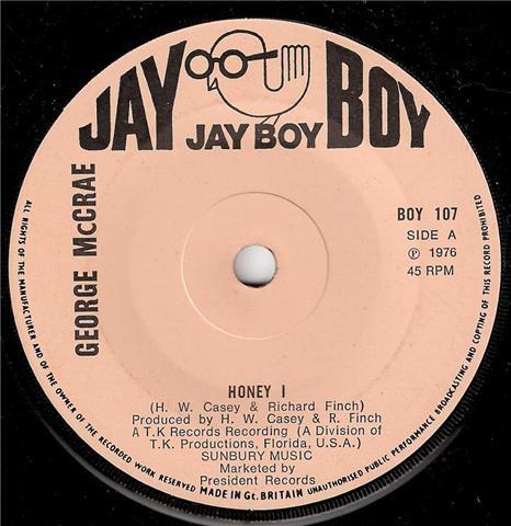7inch Record GEORGE MCCRAE - Honey I BOY107 Jay Boy 1976 UK Soul/Funk Used
7inch Record GEORGE MCCRAE - Honey I BOY107 Jay Boy 1976 UK Soul/Funk Used
