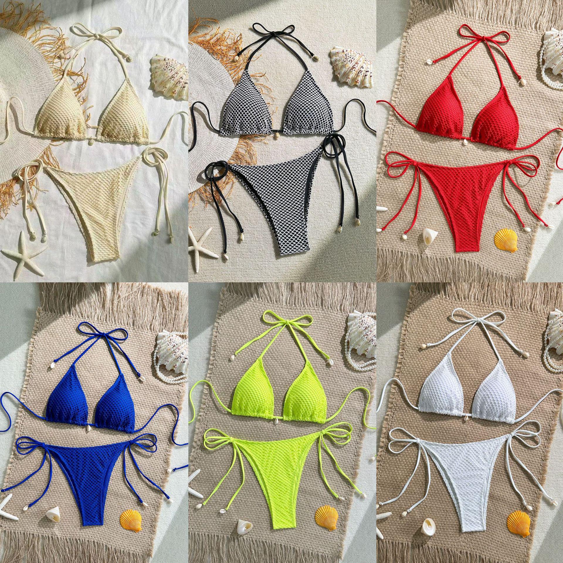 2025 Sexy Mesh Halter Bikini for Women - Solid Color Beach Vacation Swimsuit Medium (M) бежевий
2025 Sexy Mesh Halter Bikini for Women - Solid Color Beach Vacation Swimsuit Medium (M) бежевий