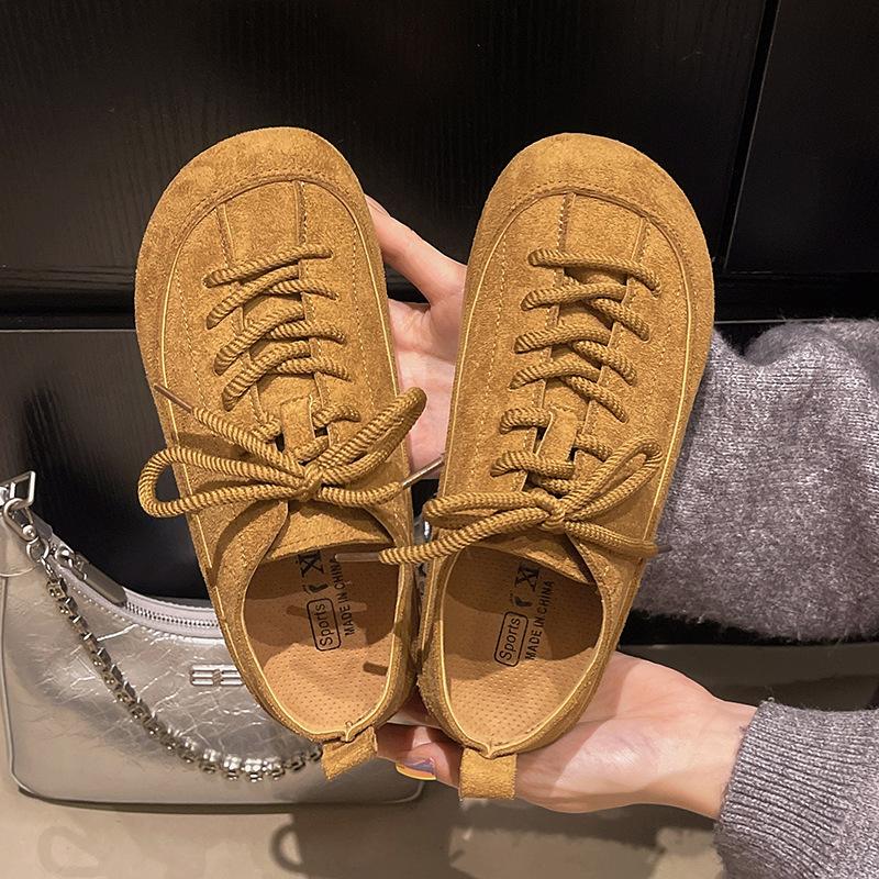 Женские осенние новые универсальные повседневные туфли Doudou на толстой подошве с внутренней высотой и шнуровкой, с круглым носком, трендовые 40 жёлтый
Женские осенние новые универсальные повседневные туфли Doudou на толстой подошве с внутренней высотой и шнуровкой, с круглым носком, трендовые 40 жёлтый