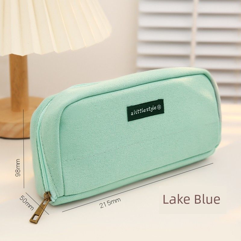 Grade Three Class Two Large Capacity Pencil Case INS Japanese Style Simple Large Opening Student Stationery Box K Canvas Pencil Box Lake Blue
Grade Three Class Two Large Capacity Pencil Case INS Japanese Style Simple Large Opening Student Stationery Box K Canvas Pencil Box Lake Blue
