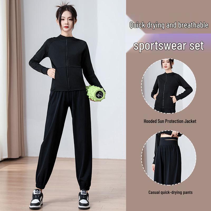 Women s Quick-Dry Running Sportswear Set: Sun Protection Jacket & Pants for Summer Outdoor & Fitness Activities 2024. Large
Women s Quick-Dry Running Sportswear Set: Sun Protection Jacket & Pants for Summer Outdoor & Fitness Activities 2024. Large