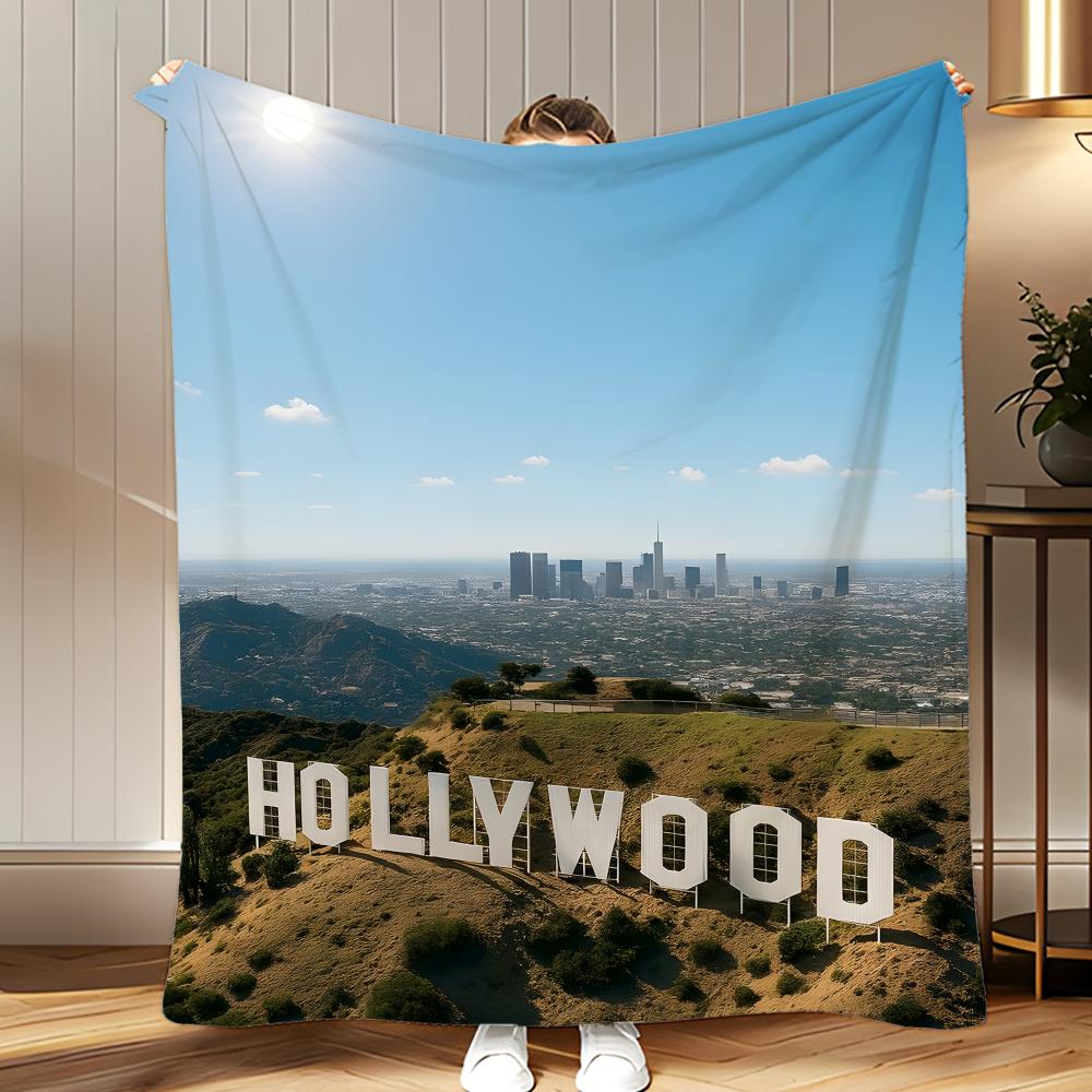 classic landmark Hollywood Sign Throw Soft Coral Fleece Blanket 310gsm Fluffy Warm Throw for Sofa Bed Couch Bedroom Decor 75x100cm
classic landmark Hollywood Sign Throw Soft Coral Fleece Blanket 310gsm Fluffy Warm Throw for Sofa Bed Couch Bedroom Decor 75x100cm
