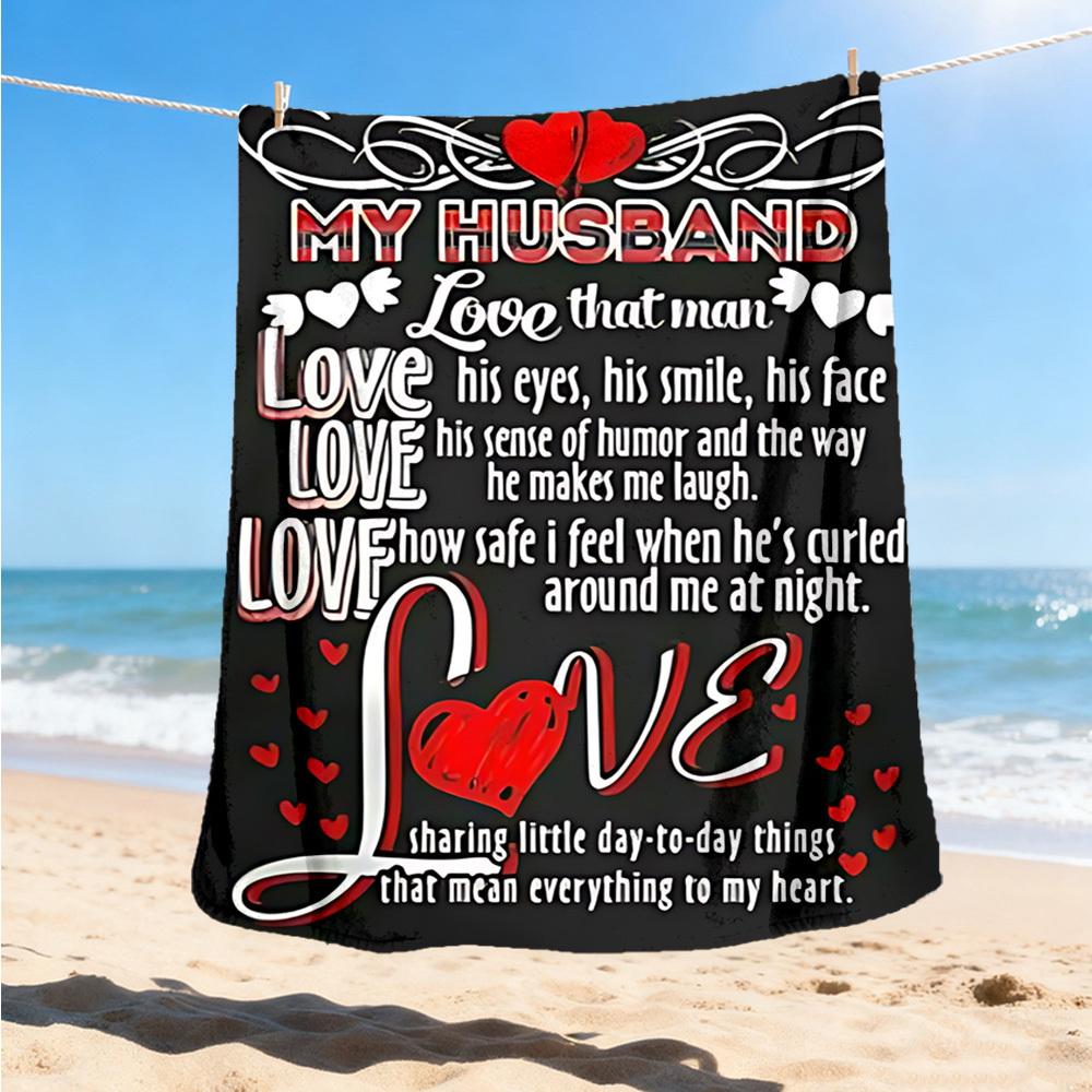 1pc Husband Appreciation Quote Outdoor Blanket, Soft And Comfortable Blanket, Casual Warm Outdoor Blanket, Good Birthday Gift yy251201175 75x90cm
1pc Husband Appreciation Quote Outdoor Blanket, Soft And Comfortable Blanket, Casual Warm Outdoor Blanket, Good Birthday Gift yy251201175 75x90cm