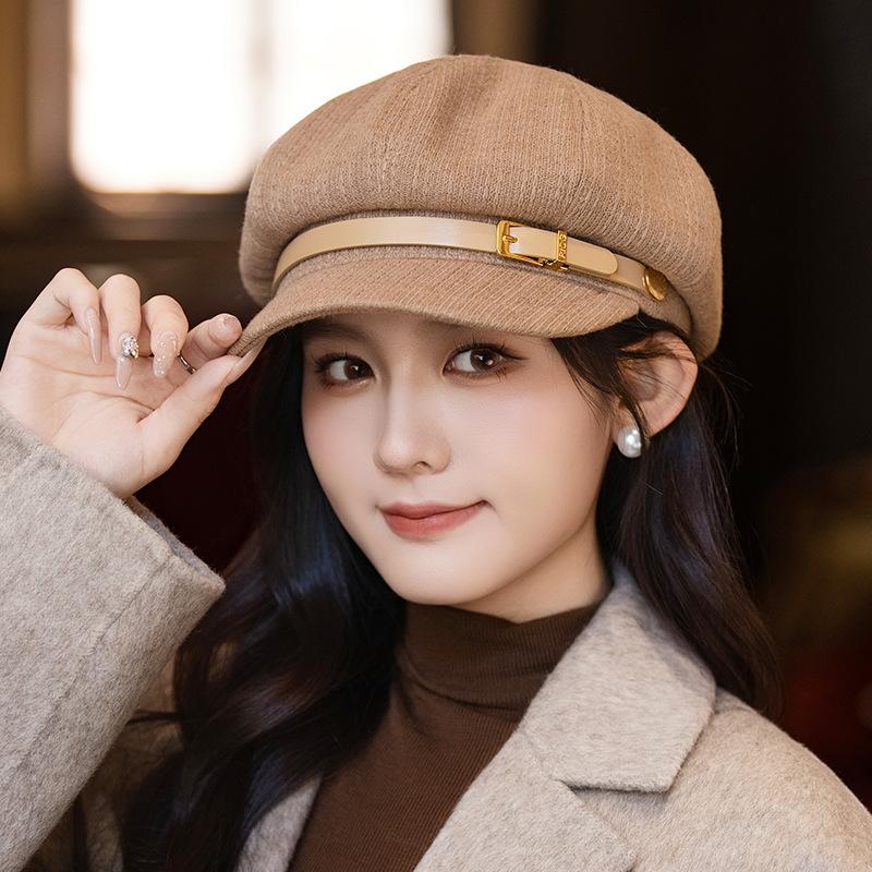Versatile Belt Buckle Plaid Beret Korean Casual Windproof and Warm Octagonal Hat Showing Face Showing Little Painter Hat New One Size
Versatile Belt Buckle Plaid Beret Korean Casual Windproof and Warm Octagonal Hat Showing Face Showing Little Painter Hat New One Size