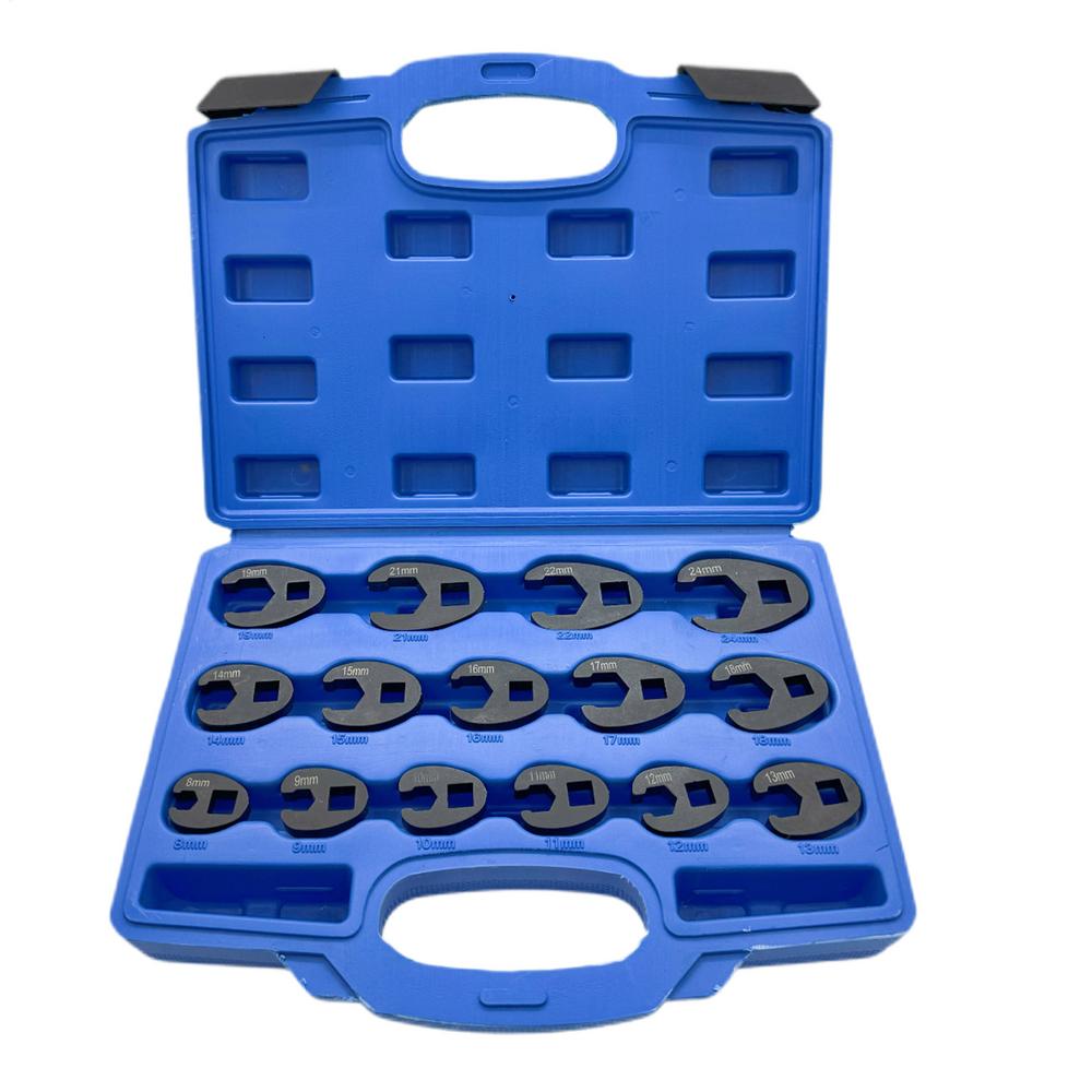 Crows Foot Wrench Set 15 Piece Repair Tools With Carry Case Metal Flare Nut Wrench Kit For 8-24mm Flare Nuts Car Repair Vehicle
Crows Foot Wrench Set 15 Piece Repair Tools With Carry Case Metal Flare Nut Wrench Kit For 8-24mm Flare Nuts Car Repair Vehicle