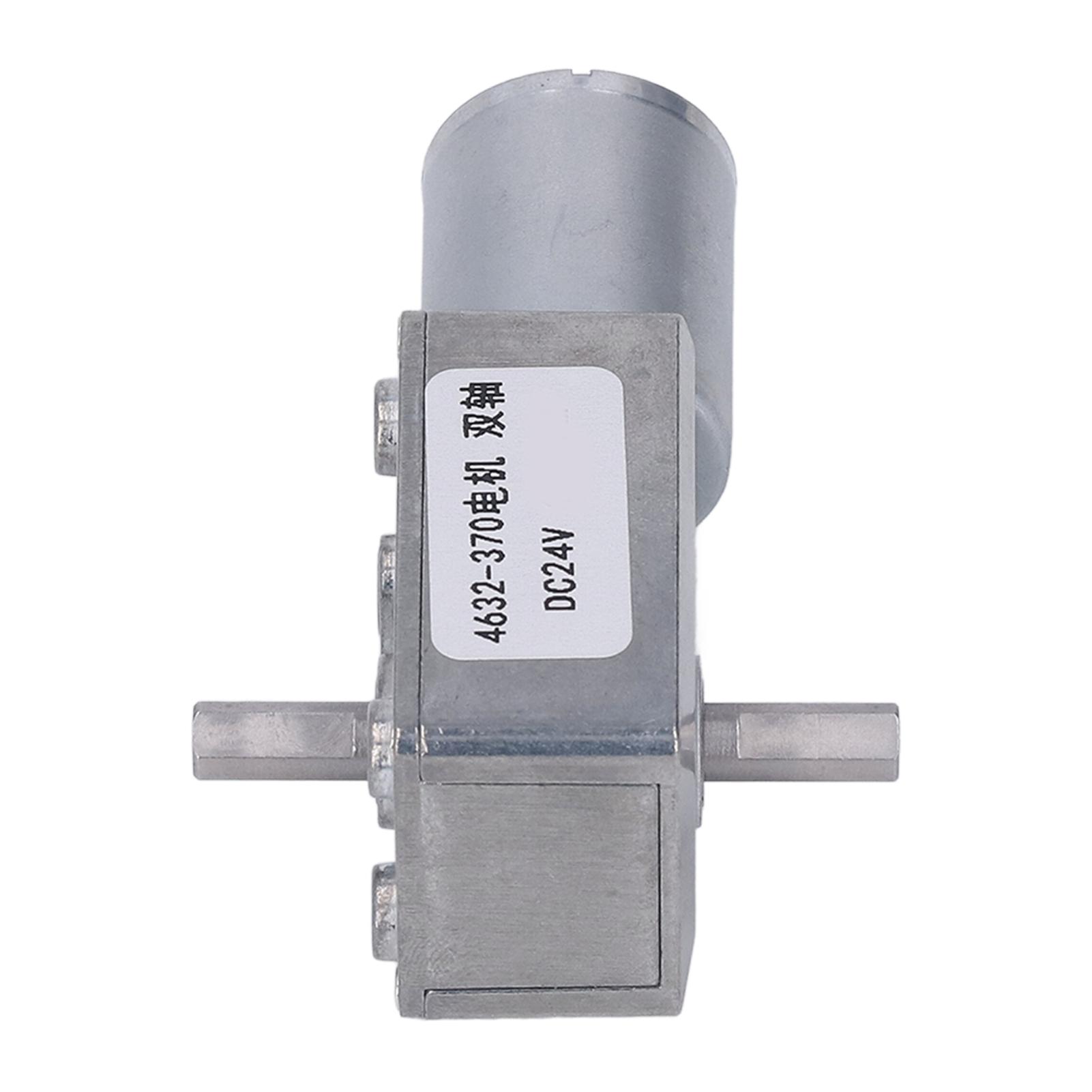 Gear Motor DC 24V Dual Shaft Speed Reduction Self Locking Turbine WormGeared Motor 150RPM
Gear Motor DC 24V Dual Shaft Speed Reduction Self Locking Turbine WormGeared Motor 150RPM