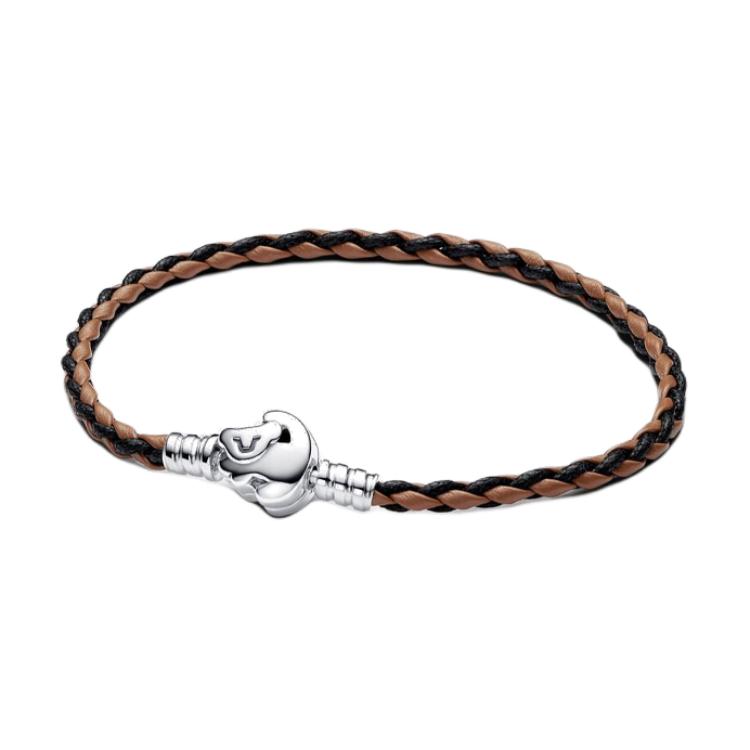 Pandora Woven Leather Lion King Buckle Bracelet Women bracelets Brown 593361C01 Box,19cm
Pandora Woven Leather Lion King Buckle Bracelet Women bracelets Brown 593361C01 Box,19cm