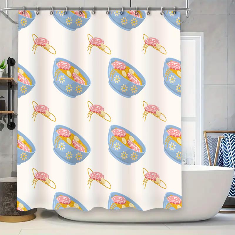 Blue Floral Print Shower Curtain With Tuna Bowl Design For Bathroom Decor Water-Resistant Fabric, Size72 X 84 Inches W60H190(CM)-1 Pcs
Blue Floral Print Shower Curtain With Tuna Bowl Design For Bathroom Decor Water-Resistant Fabric, Size72 X 84 Inches W60H190(CM)-1 Pcs