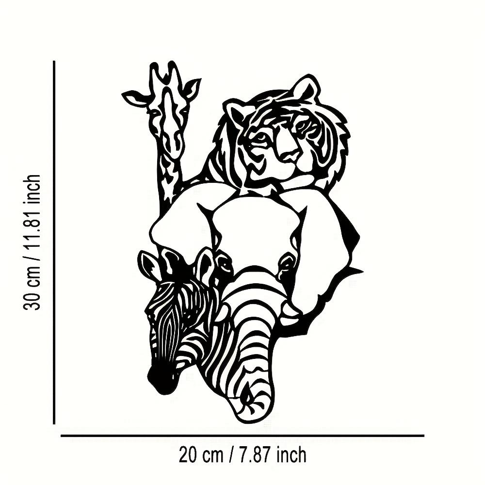 Metal Wall Art Set 3 Pieces Tiger Elephant Giraffe for Modern Home Office Cafe Bar Living Room Bedroom Terrace Kitchen Garden Gift 1pc
Metal Wall Art Set 3 Pieces Tiger Elephant Giraffe for Modern Home Office Cafe Bar Living Room Bedroom Terrace Kitchen Garden Gift 1pc