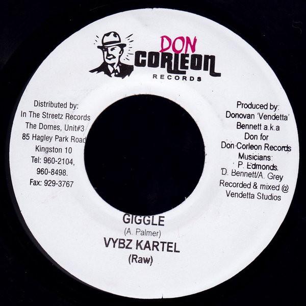 7inch Record VYBZ KARTEL - Giggle NONE Don Corleon Rec 2003 Jamaica Reggae, Ska & Dub Used
7inch Record VYBZ KARTEL - Giggle NONE Don Corleon Rec 2003 Jamaica Reggae, Ska & Dub Used