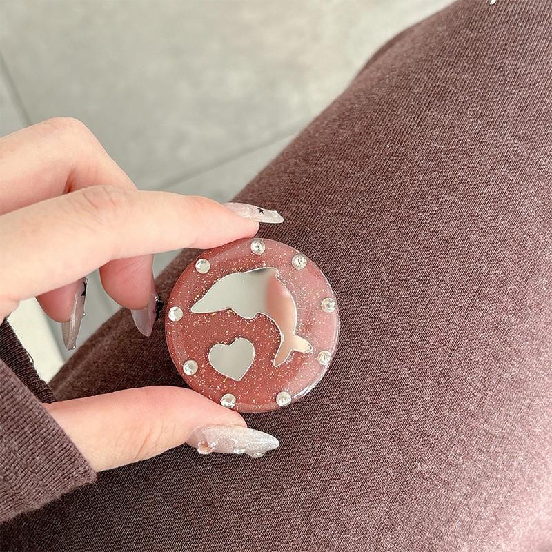 Creative Phone Airbag Holder Rhinestone Glitter Powder Little Heart Dolphin Fresh Breeze Girl Mirror Sticker Desktop Support
Creative Phone Airbag Holder Rhinestone Glitter Powder Little Heart Dolphin Fresh Breeze Girl Mirror Sticker Desktop Support