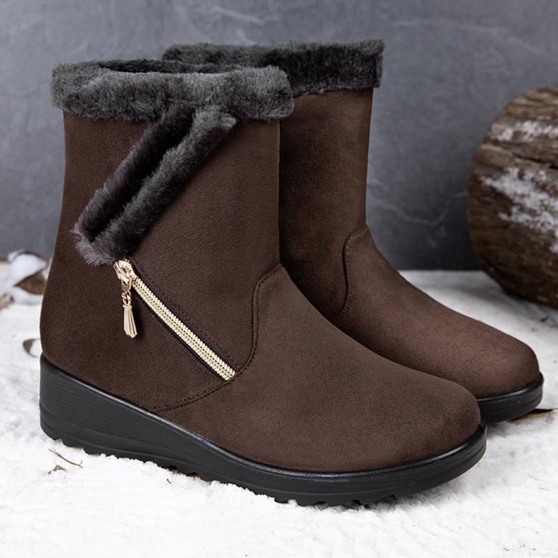 Женские зимние ботинки с высоким берцем на молнии, теплые плюшевые однотонные зимние ботинки, модная обувь для женщин, удобная обувь Zapatos Mujer 43 коричневый
Женские зимние ботинки с высоким берцем на молнии, теплые плюшевые однотонные зимние ботинки, модная обувь для женщин, удобная обувь Zapatos Mujer 43 коричневый