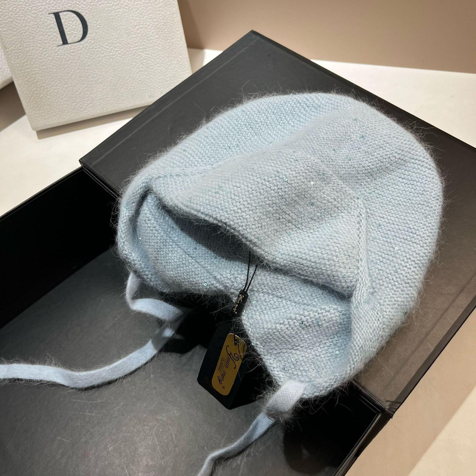 Rabbit Hair Warm Cold Hat Winter Thick Double-layer Soft Sticky Ear Protection Sequined Knitted Hat one size fits all (elastic) світло-синій колір
Rabbit Hair Warm Cold Hat Winter Thick Double-layer Soft Sticky Ear Protection Sequined Knitted Hat one size fits all (elastic) світло-синій колір