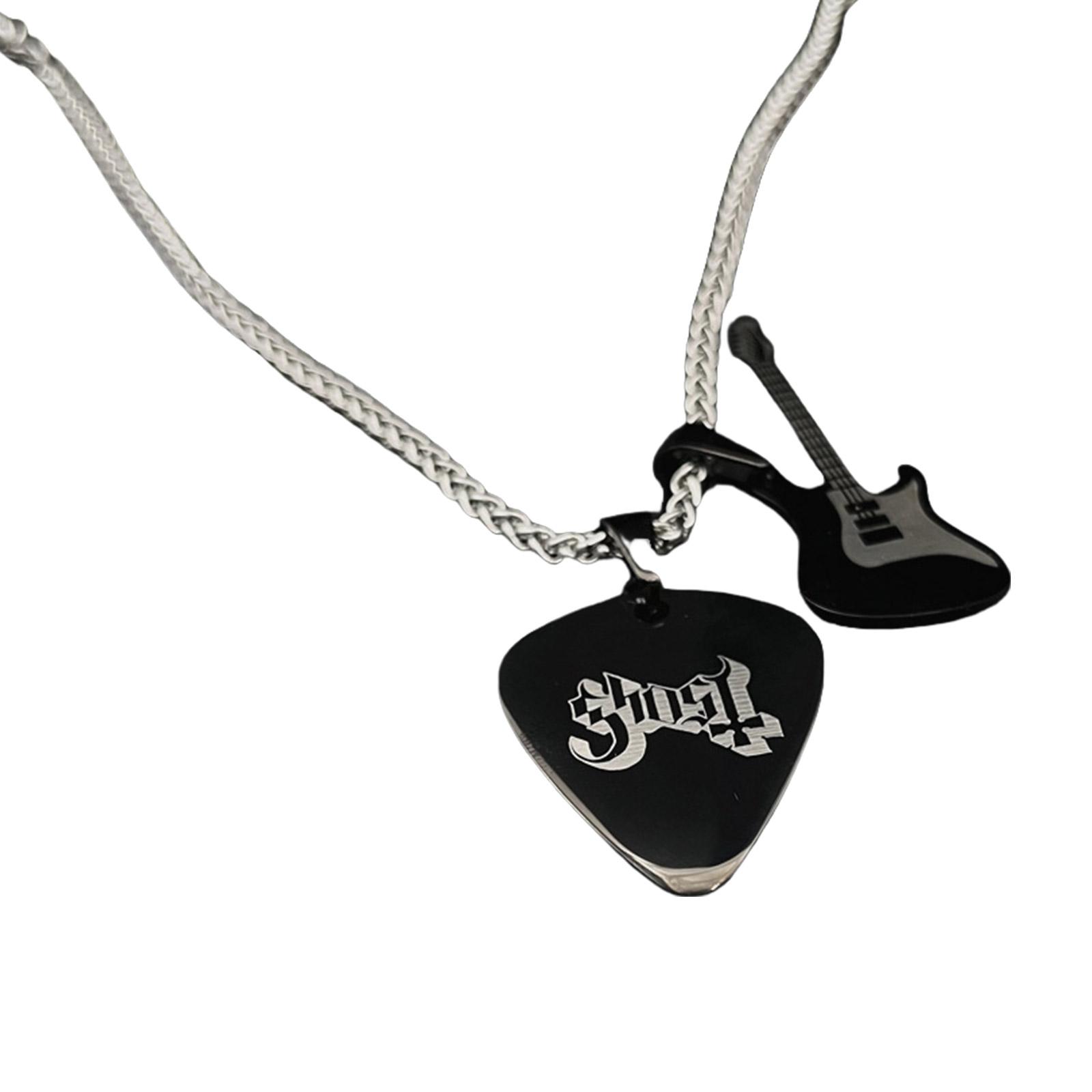 Уникальное ожерелье с подвеской в виде медиатора для гитары из прочных материалов из нержавеющей стали, портативный аксессуар для любителей рока
Уникальное ожерелье с подвеской в виде медиатора для гитары из прочных материалов из нержавеющей стали, портативный аксессуар для любителей рока