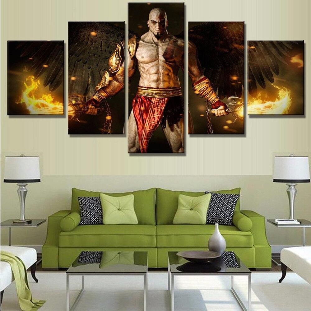 5 Pieces Canvas Arts Painting Game God Of War Kratos Figure Posters Prints Greek Norse Mythology Style Wall Picture Home Decor 20X35 20X45 20X55CM
5 Pieces Canvas Arts Painting Game God Of War Kratos Figure Posters Prints Greek Norse Mythology Style Wall Picture Home Decor 20X35 20X45 20X55CM