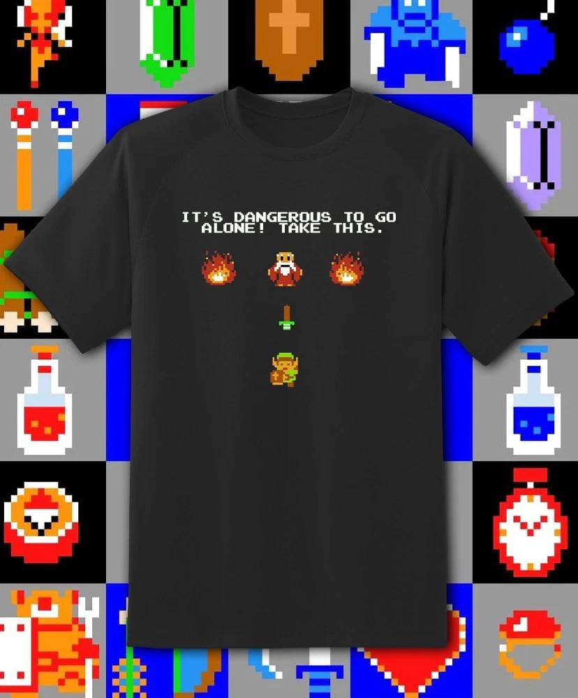 Zelda NES 8 bit Dangerous sword 100% Cotton T-shirt Mens Tees Top Youth M - Adult 6XL Fast Ship! L
Zelda NES 8 bit Dangerous sword 100% Cotton T-shirt Mens Tees Top Youth M - Adult 6XL Fast Ship! L