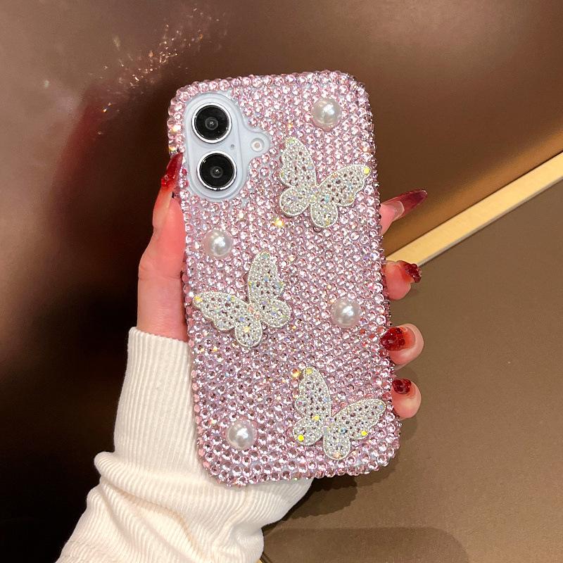 Crystal Rhinestone Butterfly Phone Case with Bracelet for iPhone 17/16/15 Pro Max and 12/11 iPhone 13 Pro
Crystal Rhinestone Butterfly Phone Case with Bracelet for iPhone 17/16/15 Pro Max and 12/11 iPhone 13 Pro