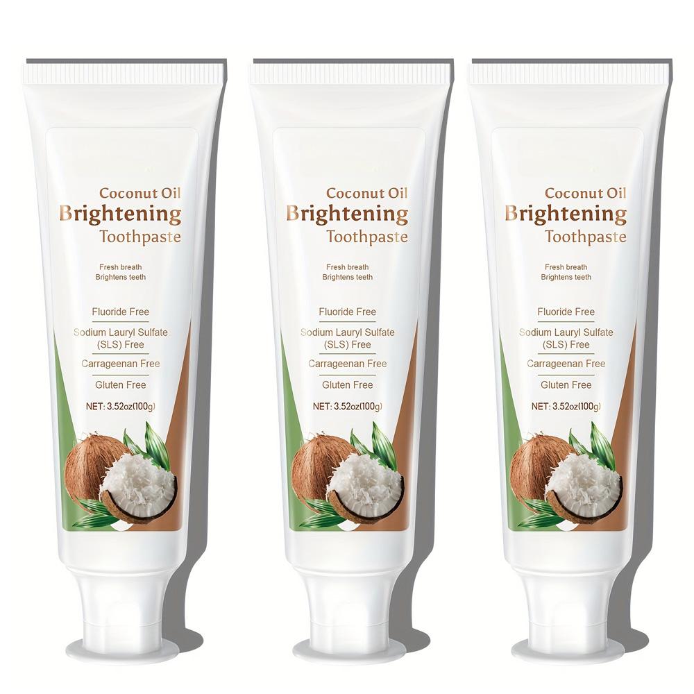 Зубная паста с кокосовым маслом, свежее дыхание и сияющие зубы, нежная для десен, с глубоко очищающей пеной 3pcs
Зубная паста с кокосовым маслом, свежее дыхание и сияющие зубы, нежная для десен, с глубоко очищающей пеной 3pcs