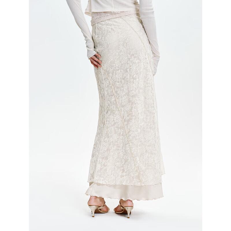 French Flocked 3D Lace Print Fishtail Long Skirt S
French Flocked 3D Lace Print Fishtail Long Skirt S