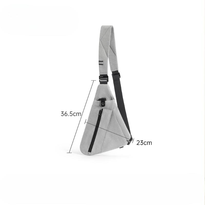 Сумка Диагональ Мужская сумка через плечо Модная повседневная сумка Мужская и женская сумка на грудь серый