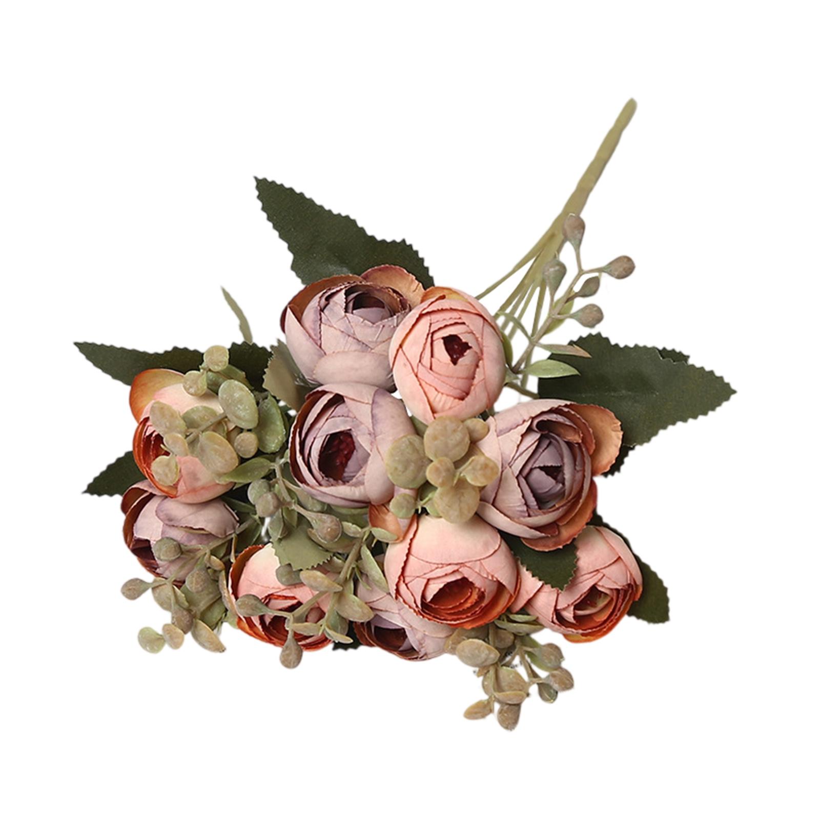 Artificial Rose Bouquet 10 Stems Small Decorative Faux Flowers for Wedding Home Decor Plastic Flower Arrangement Autumn Style One Size помаранчевий
Artificial Rose Bouquet 10 Stems Small Decorative Faux Flowers for Wedding Home Decor Plastic Flower Arrangement Autumn Style One Size помаранчевий