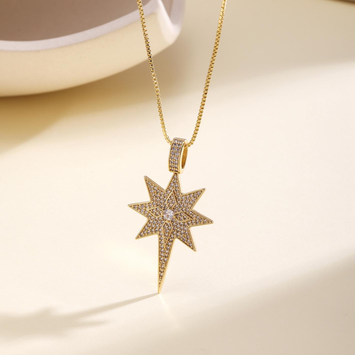 Nidin High Quality 4 Styles Choice Star Pendant Necklace For Women Men Cubic Zirconia Irregular Geometric Daily Party Jewelry
Nidin High Quality 4 Styles Choice Star Pendant Necklace For Women Men Cubic Zirconia Irregular Geometric Daily Party Jewelry