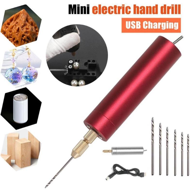 USB Aluminum Alloy Shell Mini Electric Drill Acrylic Pearl String Drilling DIY Small Electric Drill
USB Aluminum Alloy Shell Mini Electric Drill Acrylic Pearl String Drilling DIY Small Electric Drill