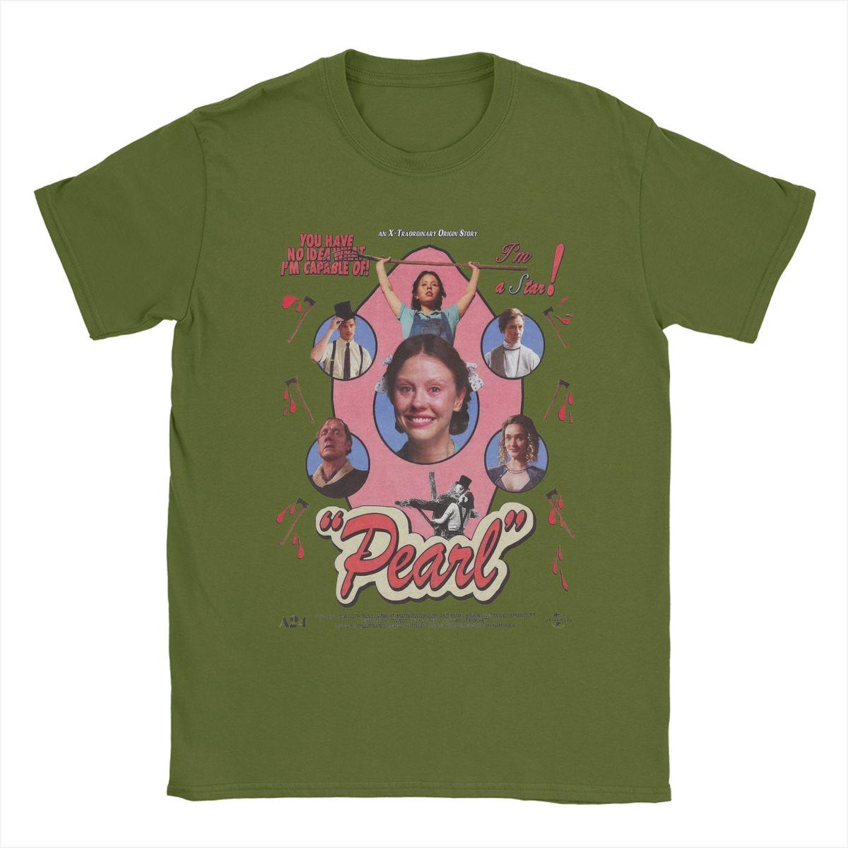Men Pearl Horror Movie T Shirt Pure Cotton Tops Awesome Short Sleeve Crew Neck Tee Shirt Plus Size T-Shirts 4XL
Men Pearl Horror Movie T Shirt Pure Cotton Tops Awesome Short Sleeve Crew Neck Tee Shirt Plus Size T-Shirts 4XL