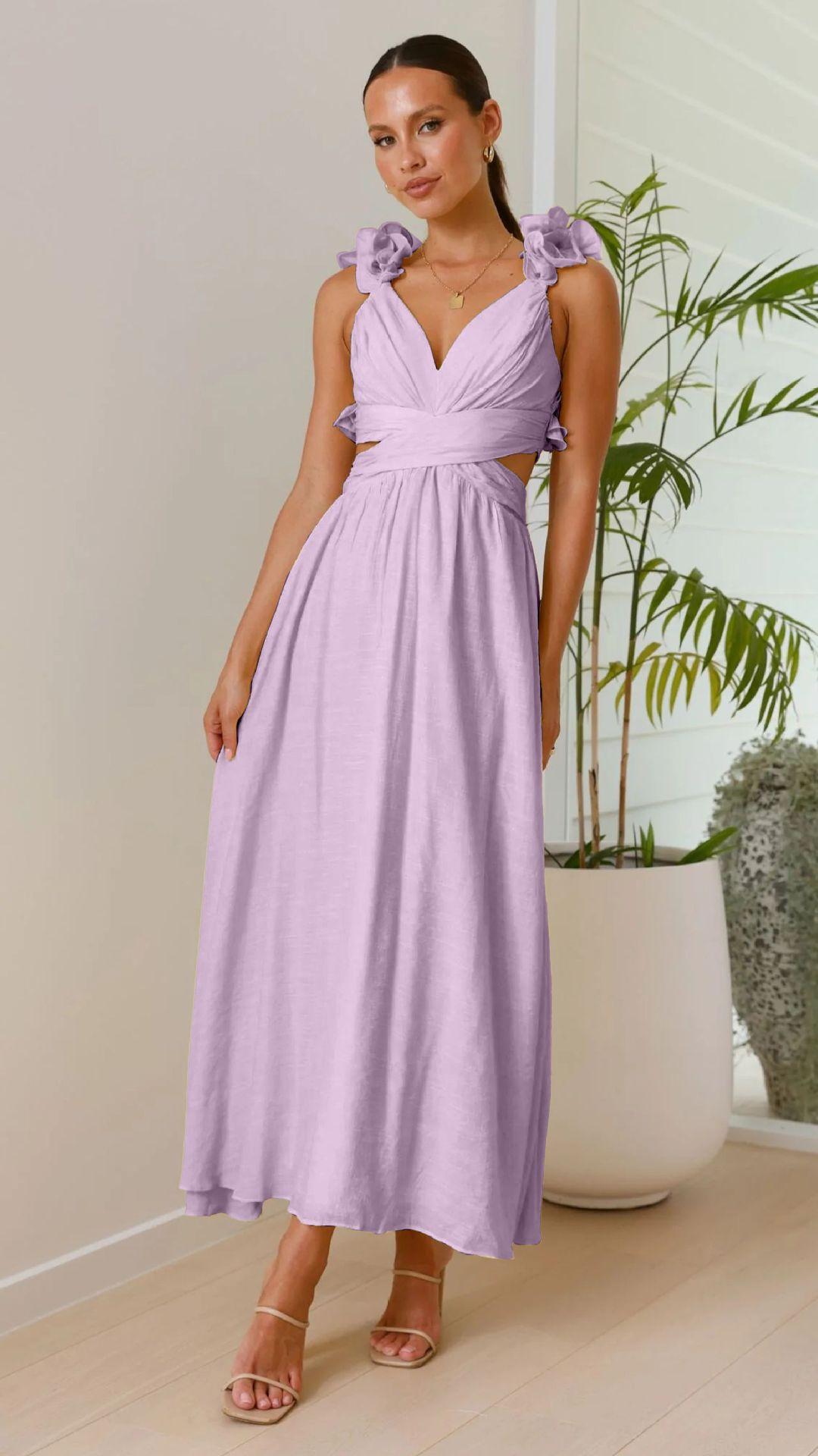 Summer explosion chiffon flower dress halter cross strap pleated pendulum dinner dress dress XL
Summer explosion chiffon flower dress halter cross strap pleated pendulum dinner dress dress XL